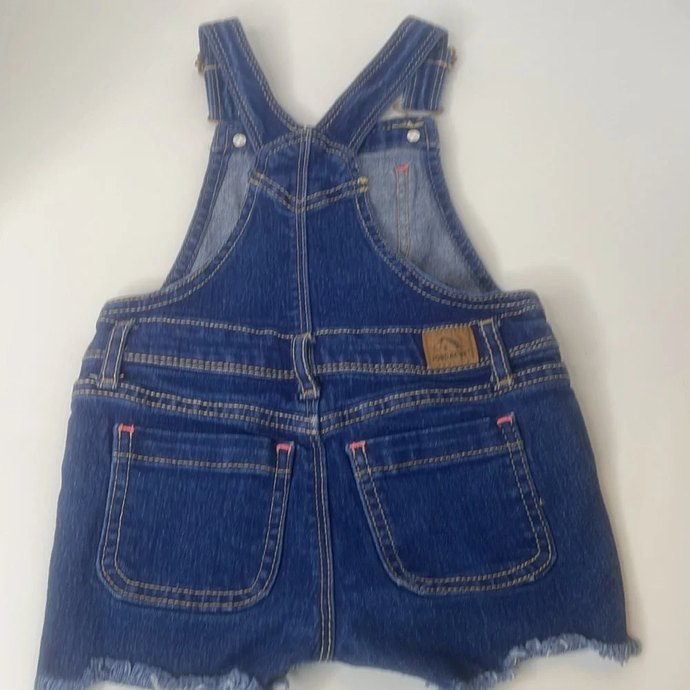 Jordache Shorts Overalls Embroidery Blue Denim Toddler’s Overalls Shorts
